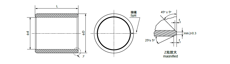 CHB-090 Bronze Wrapped Bearing 